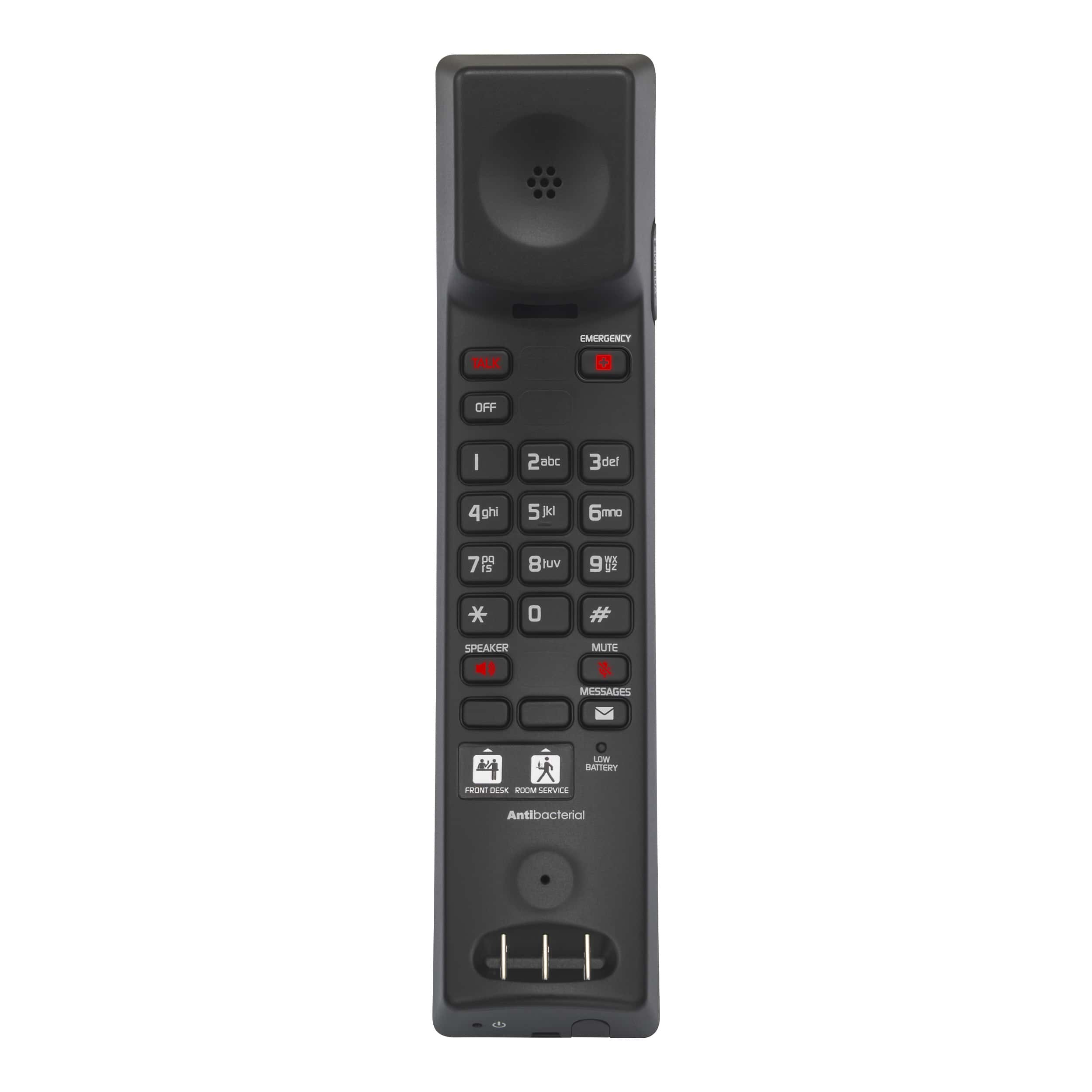 Image of 1-Line Analog Cordless Phone | CTM-A2415 Silver Black